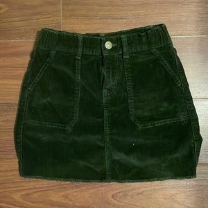 Cargo corduroy skirt